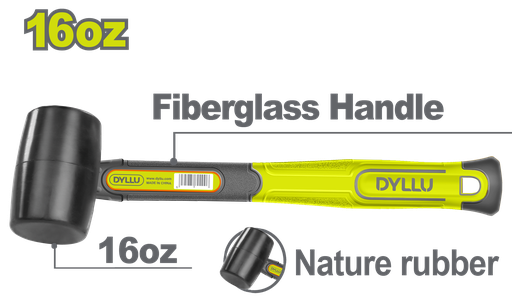 [22788] MARTILLO CHIPOTE  16OZ MANGO FIBRA DE VIDRIO  DYLLU (DTHM7302)