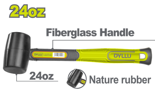 [22789] MARTILLO CHIPOTE  24OZ MANGO FIBRA DE VIDRIO  DYLLU (DTHM7306)