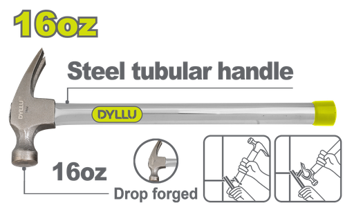 [22794] MARTILLO 16OZ  MANGO  DE ACERO DYLLU (DTHM336G)