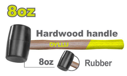 [22798] MARTILLO CHIPOTE 8OZ MANGO MADERA  DYLLU (DTMB7301)