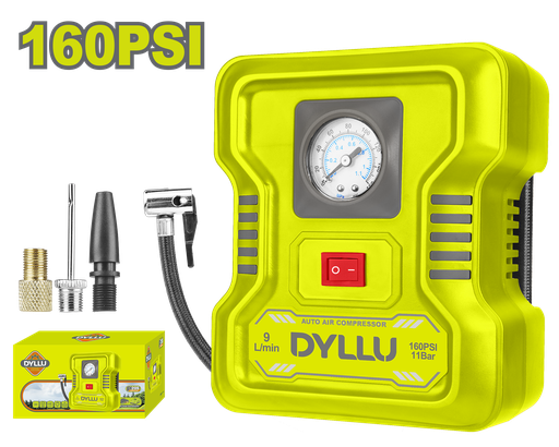 [22904] COMPRESOR MINI 12V 160PSI DYLLU (DTAAC501)