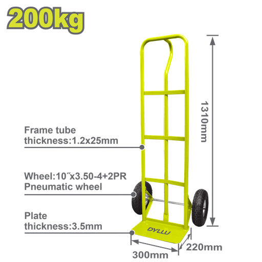 [22906] CARRETILLA CAP 200KG LLANTA + NEUMATICO DYLLU (DTWB2141)