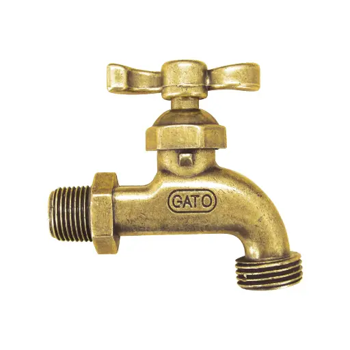 [9600A] GRIFO LATON ANTICADO PESADO GATO (1345)