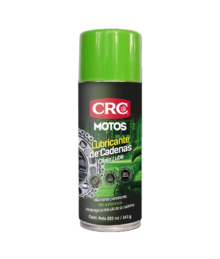 [15875A] DESENGRASANTE DE CADENAS 220 ML PARA MOTOS CRC (60000118)