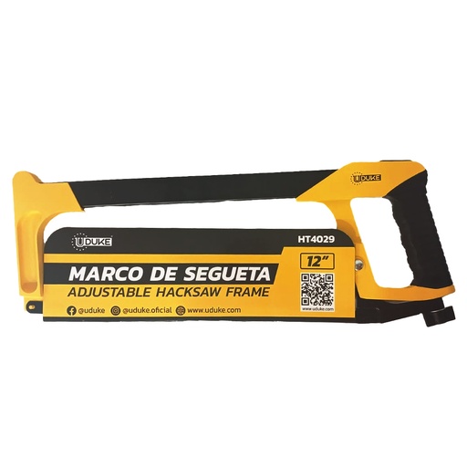 [23107] MARCO SEGUETA 12" METALICO MANGO ENCAUCHETADO UDUKE (HT4029)