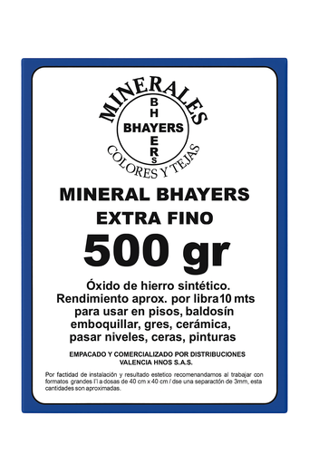 [23155] MINERAL AZUL BHAYERS CAJA 500GR