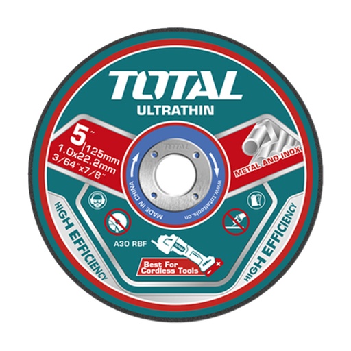 [23210] DISCO CORTE METAL/ACERO INOXIDABLE 5" JUEGO X 25 PCS TOTAL  (TAC21012525)