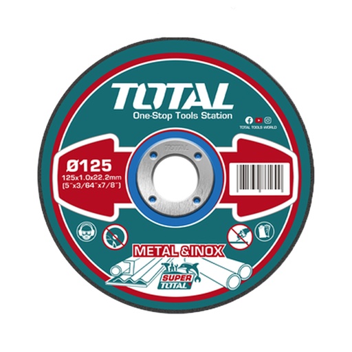 [23299] DISCO CORTE METAL/ACERO INOXIDABLE 5" SUPER TOTAL (TAC2101251)