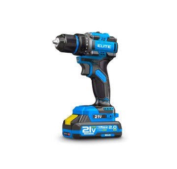 [23600] TALADRO INALAMBRICO PERCUTOR BRUSHLESS 1/2" 60NM INCLUYE BATERIA 21V 2.0AH Y CARGADOR ELITE (XID2159K)