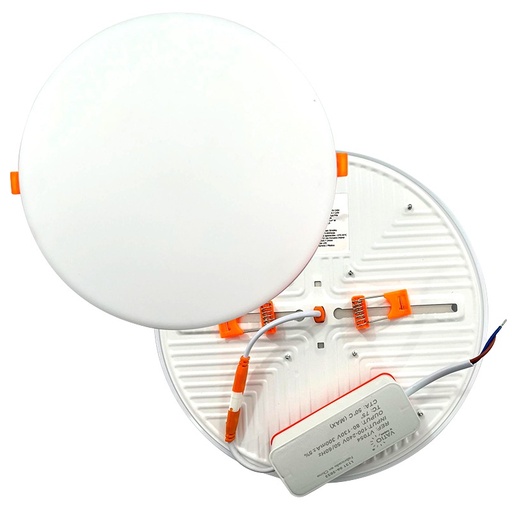 [15183A] PANEL LED 18W REDONDO INCRUSTAR SIN MARCO LUZ DIA 6400K  (24071)