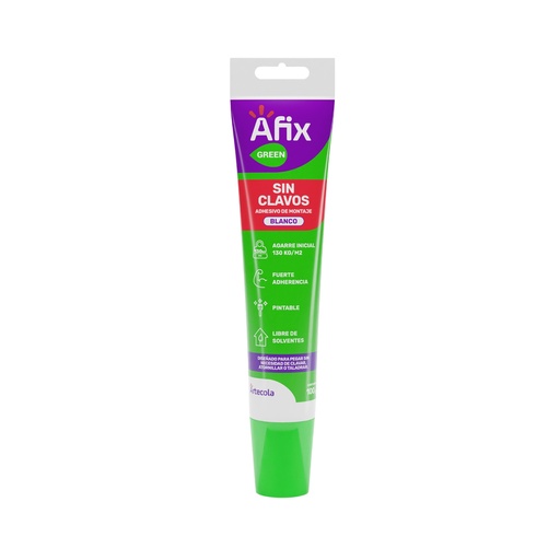 [23680] AFIX GREEN SIN CLAVOS BLANCO 100 GRAMOS (406502)